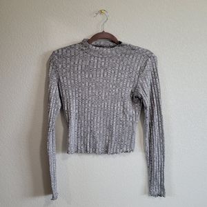 Candies Long sleeve turtle neck crop tee